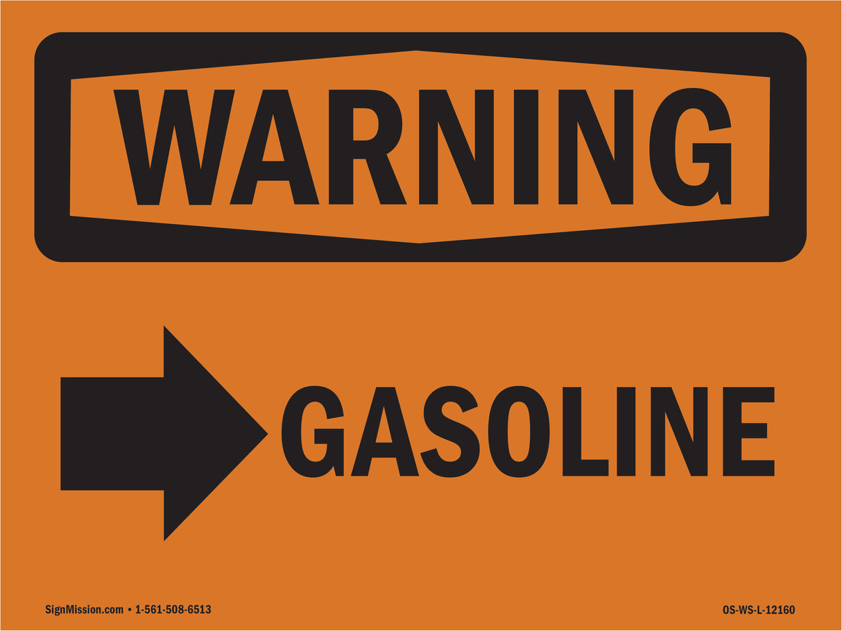Gasoline [Right Arrow] With Symbol