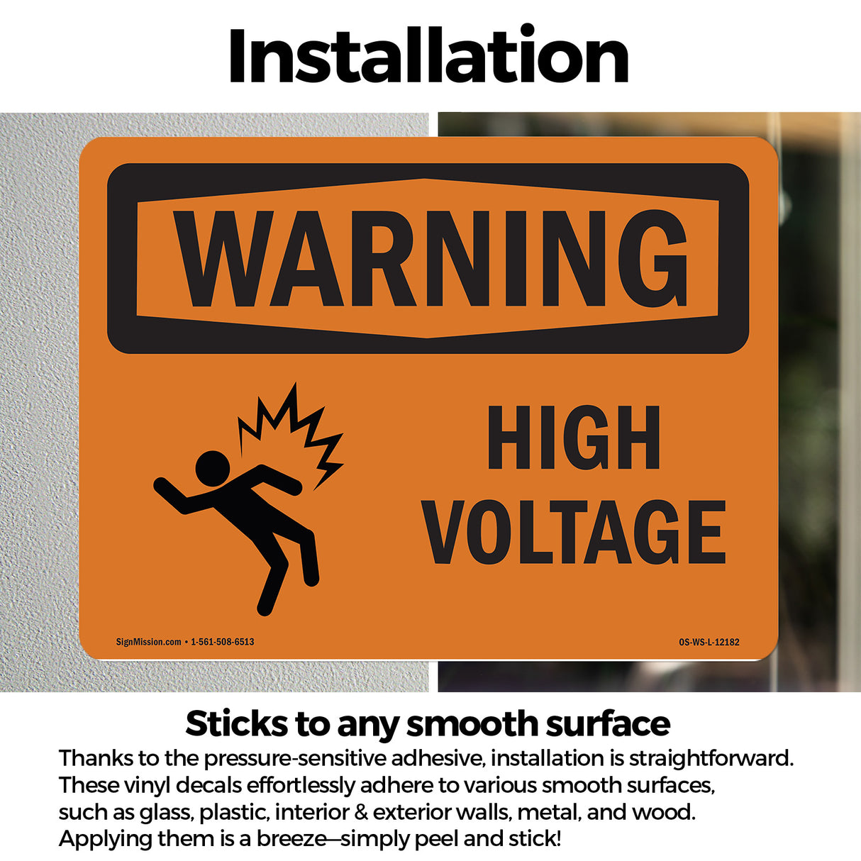 High Voltage With Symbol
