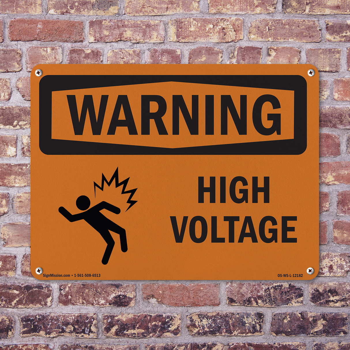 High Voltage With Symbol