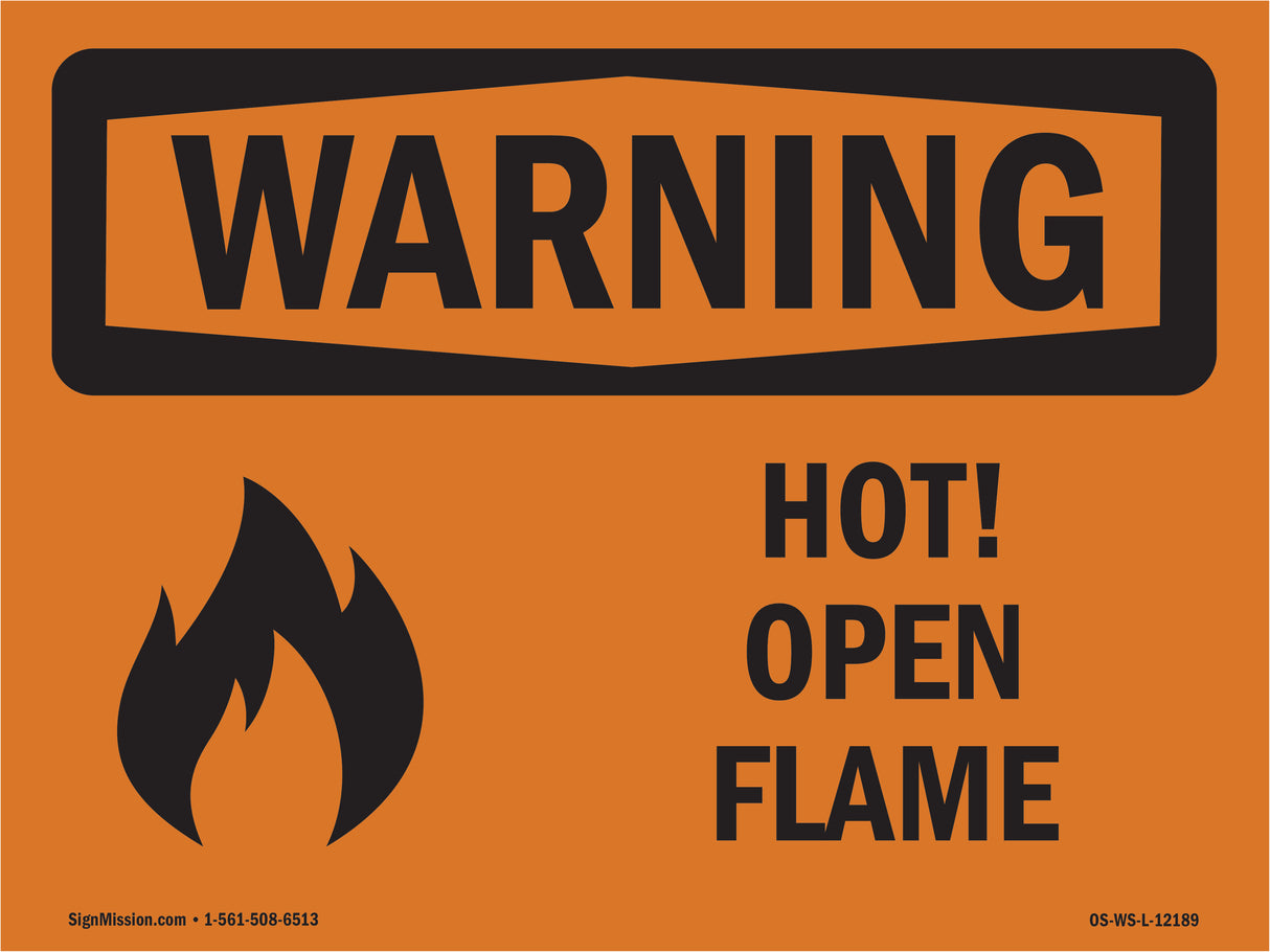Hot! Open Flame With Symbol