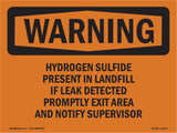 Hydrogen Sulfide Present In Landfill If