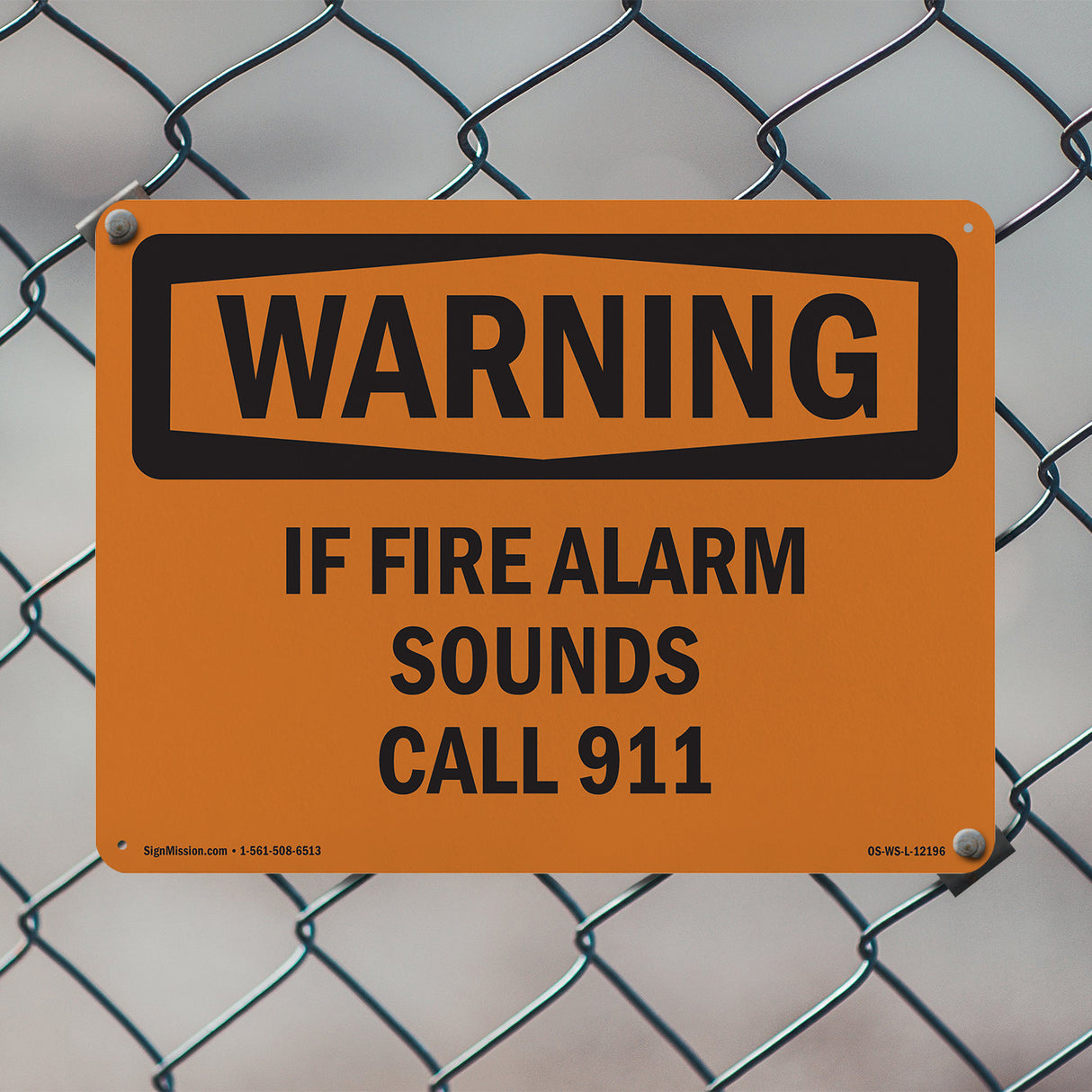 If Fire Alarm Sounds Call 911