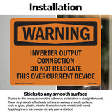 Inverter Output Connection Do Not Relocate