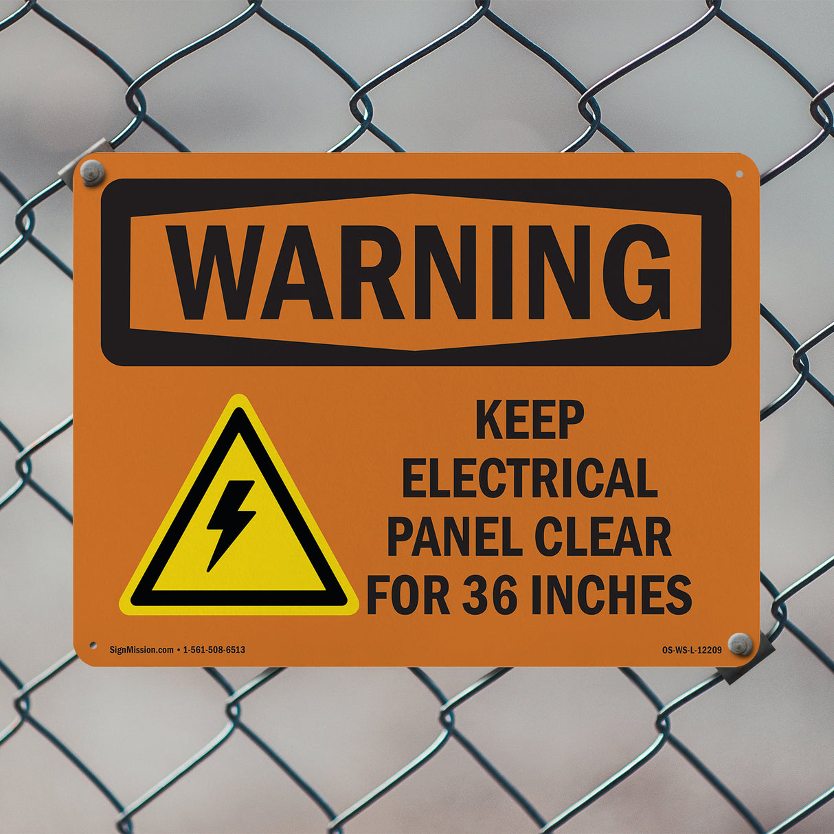 Keep Electrical Panel Clear With Symbol