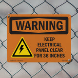 Keep Electrical Panel Clear With Symbol