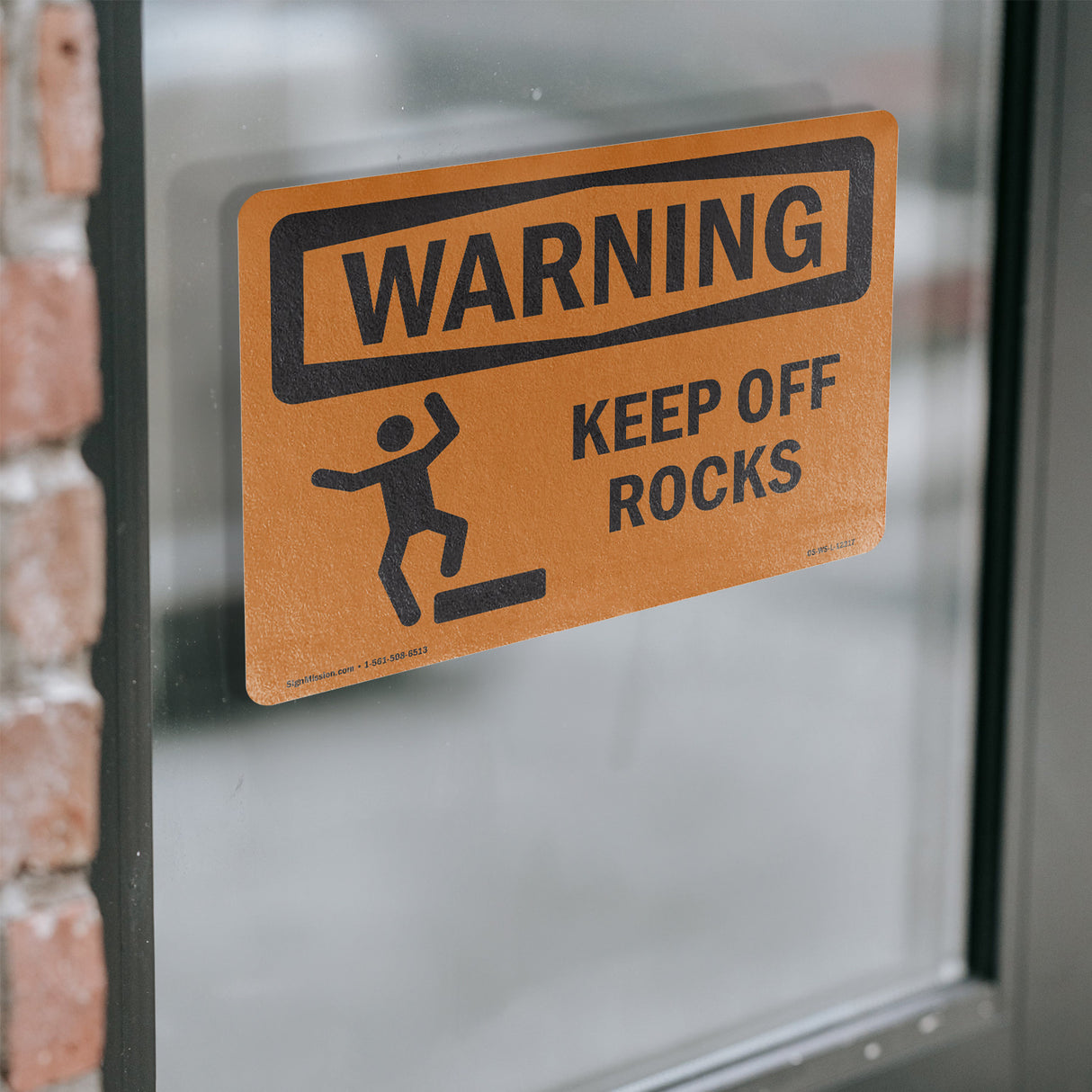 Keep Off Rocks With Symbol