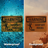 Keep Off Rocks With Symbol