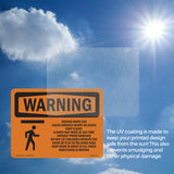 Moving Door Can Cause Serious With Symbol