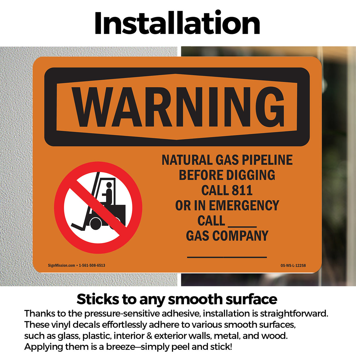 Natural Gas Pipeline Before With Symbol