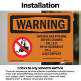 Natural Gas Pipeline Before With Symbol