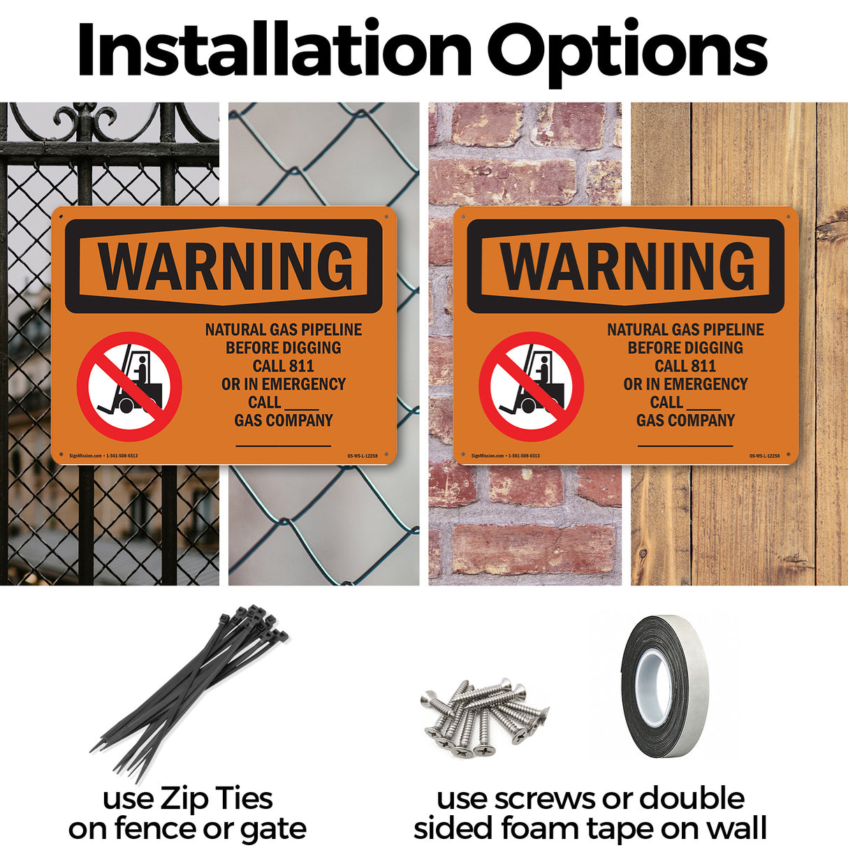Natural Gas Pipeline Before With Symbol