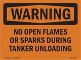 No Open Flames Or Sparks During Tanker Unloading