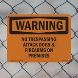 No Trespassing Attack Dogs & Firearms On Premises