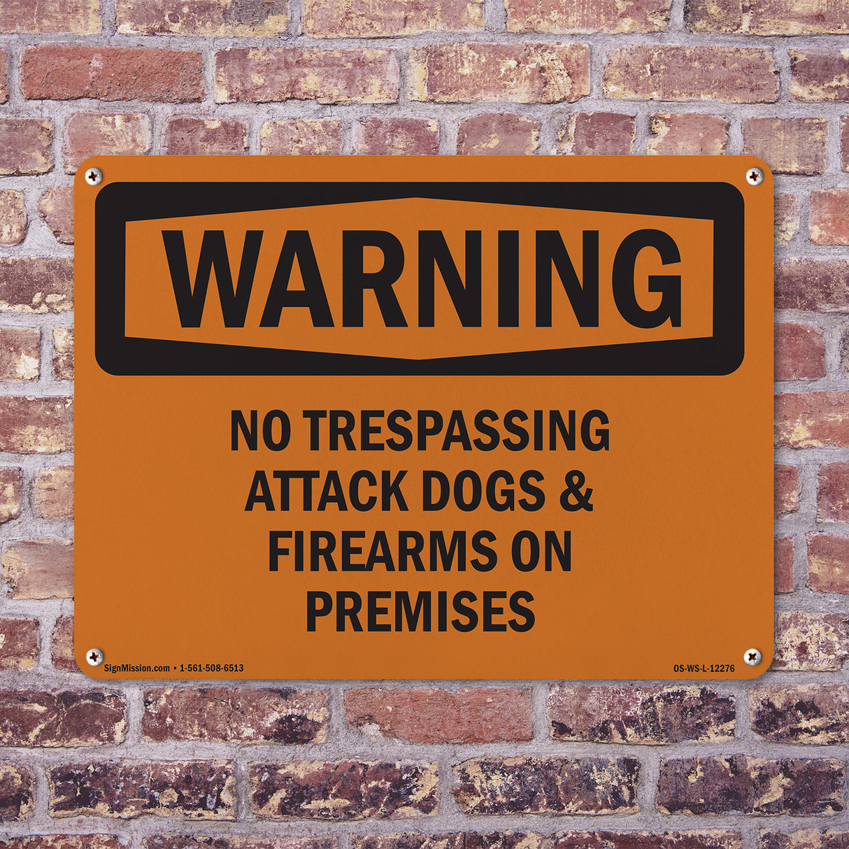 No Trespassing Attack Dogs & Firearms On Premises
