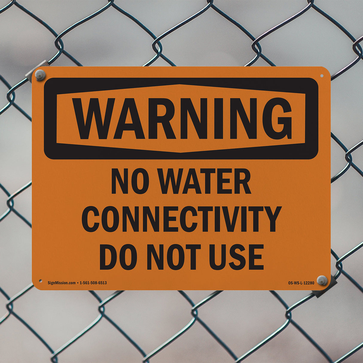 No Water Connectivity Do Not Use