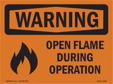 Open Flame During Operation With Symbol
