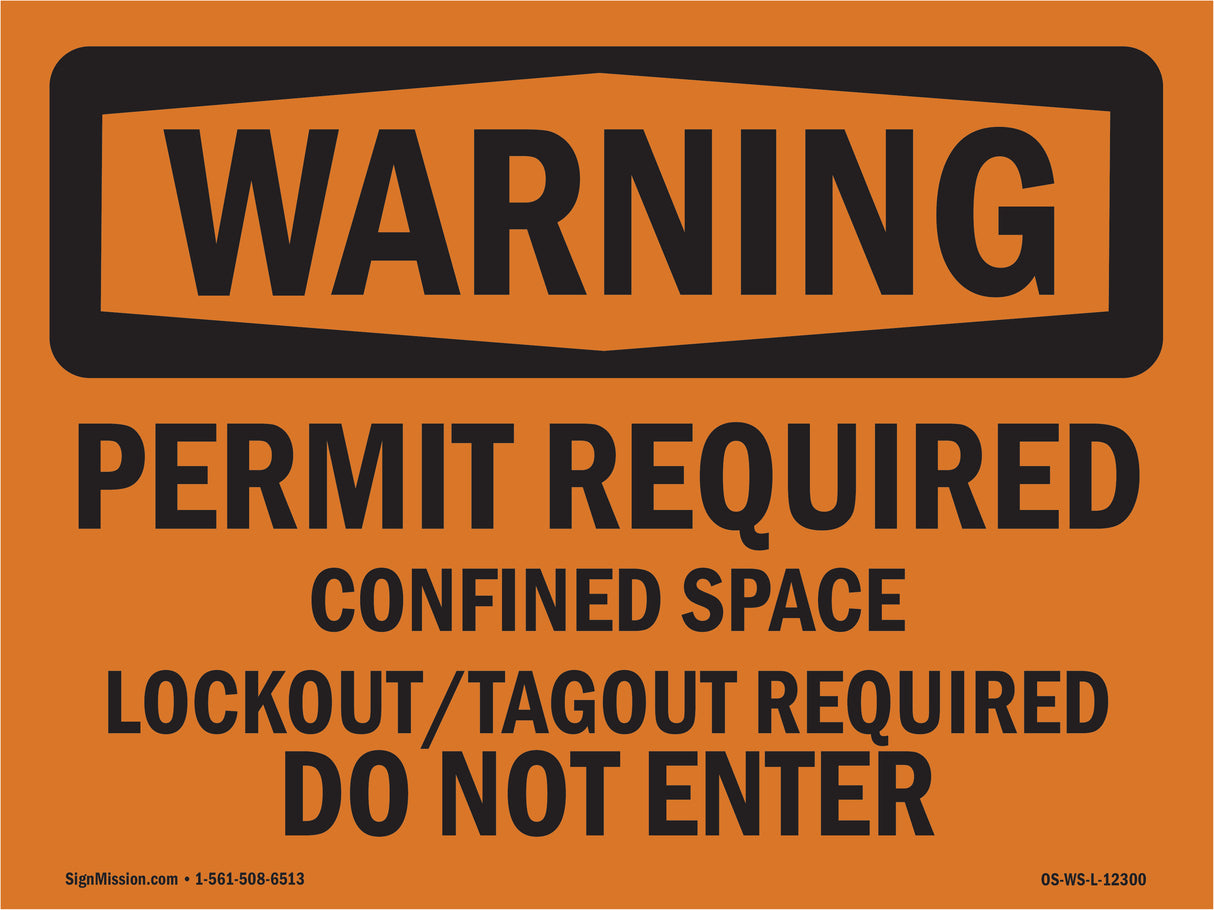 Permit Required Confined Space Lockout Tagout