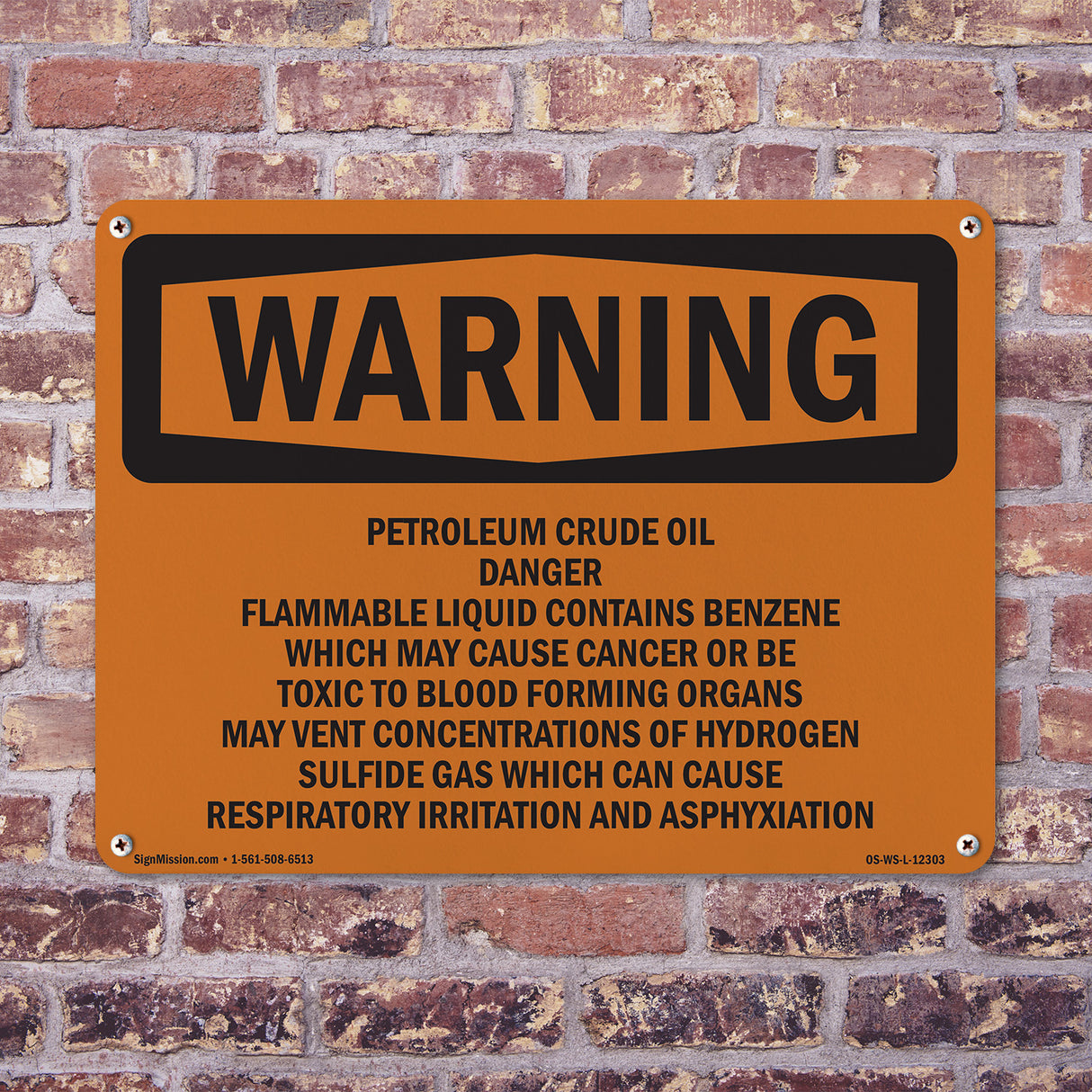 Petroleum Crude Oil Danger Flammable Liquid