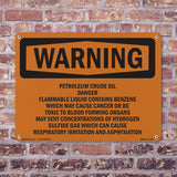 Petroleum Crude Oil Danger Flammable Liquid