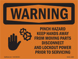 Pinch Hazard Keep Hands Away With Symbol