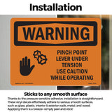 Pinch Point Lever Under Tension With Symbol