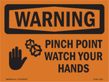 Pinch Point Watch Your Hands With Symbol