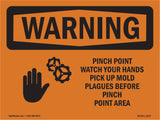 Pinch Point Watch Your Hands With Symbol