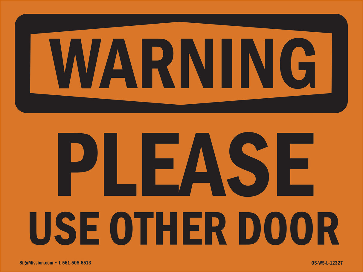 Please Use Other Door