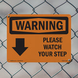 Please Watch Your Step [Down Arrow] With Symbol