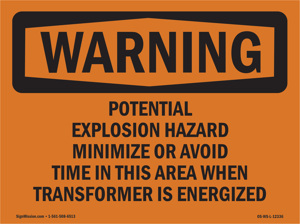 Potential Explosion Hazard Minimize