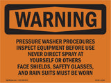 Pressure Washer Procedures Inspect Equipment