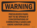 Pressurized Panel Not To Be Opened