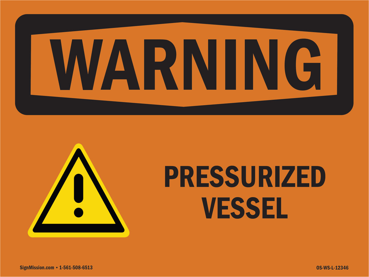Pressurized Vessel With Symbol