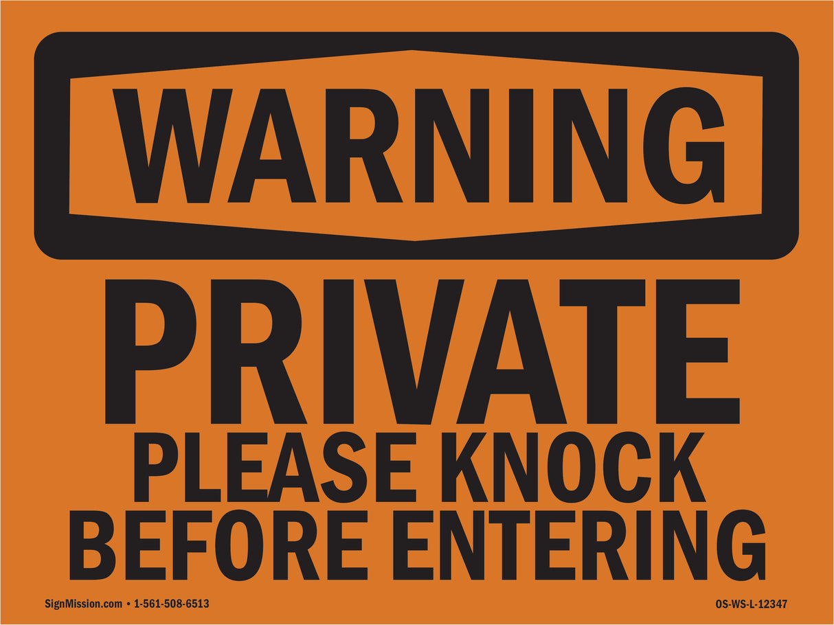 Private Please Knock Before Entering