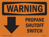 Propane Shutoff Switch [Down Arrow] With Symbol