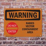 Rabies Vector Containment Area With Symbol