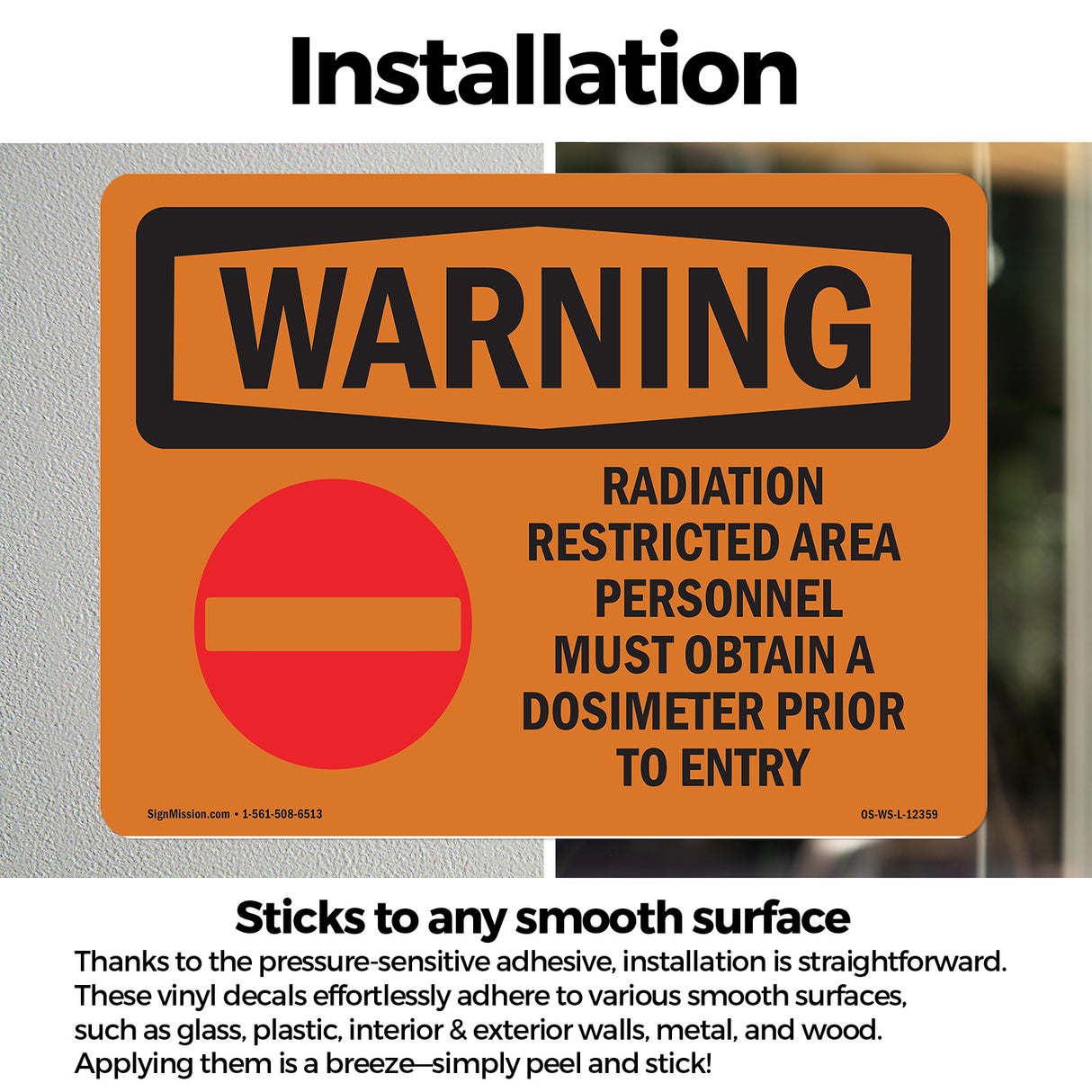 Radiation Restricted Area Personnel With Symbol
