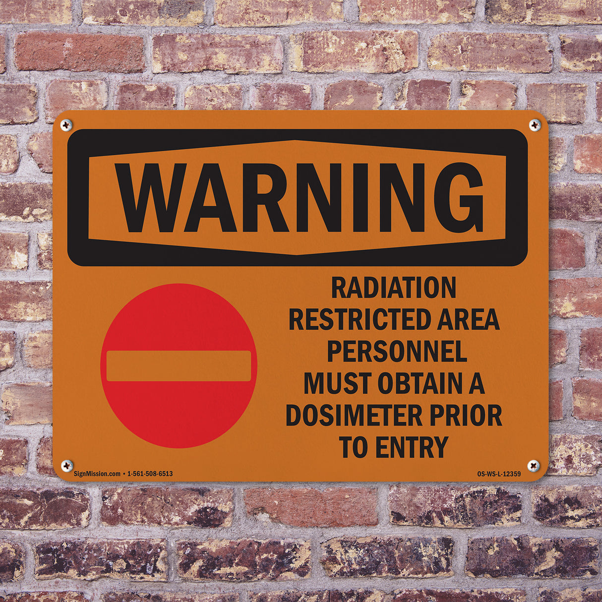 Radiation Restricted Area Personnel With Symbol