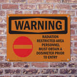 Radiation Restricted Area Personnel With Symbol