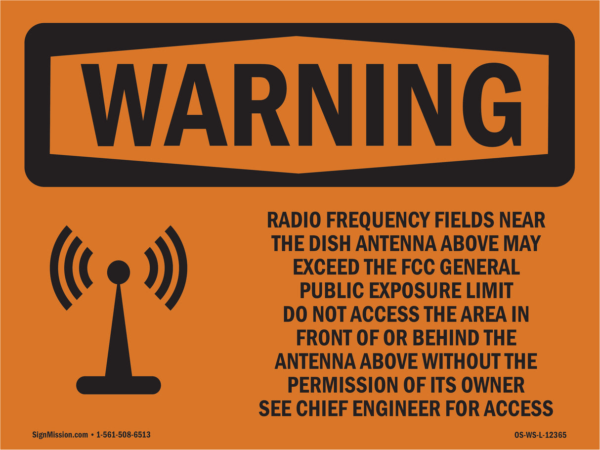 Radio Frequency Fields Near With Symbol