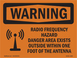Radio Frequency Hazard Danger With Symbol