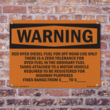 Red Dyed Diesel Fuel For Off Road