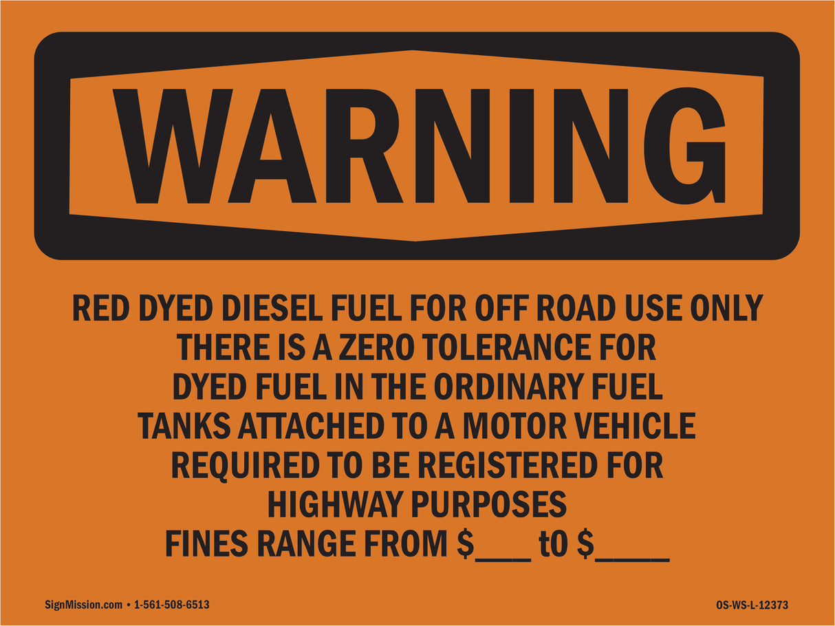 Red Dyed Diesel Fuel For Off Road