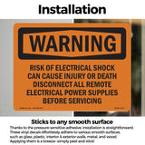 Risk Of Electrical Shock Can Cause