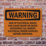 Risk Of Electrical Shock Can Cause