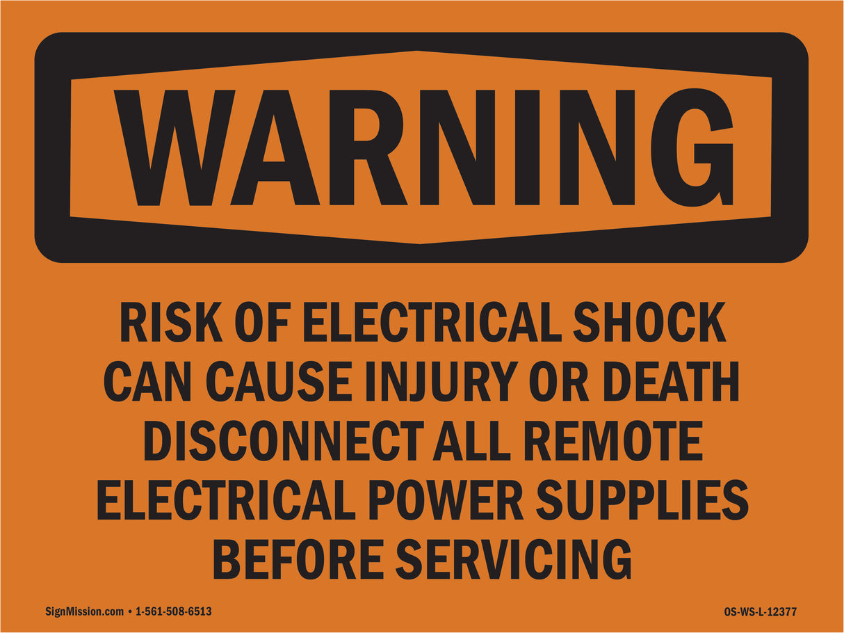 Risk Of Electrical Shock Can Cause