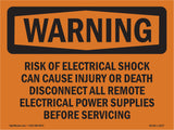 Risk Of Electrical Shock Can Cause
