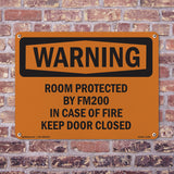 Room Protected By Fm200 In Case Of Fire
