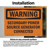 Secondary Power Source Generator Connected
