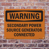 Secondary Power Source Generator Connected